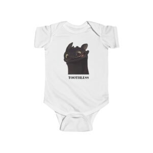 Toothless Baby Onesie Bodysuit | Funny Cute Baby Apparel, How to Train Your Dragon Merch, Newborn Infant Pajamas, Baby Shower Gift, HTTYD