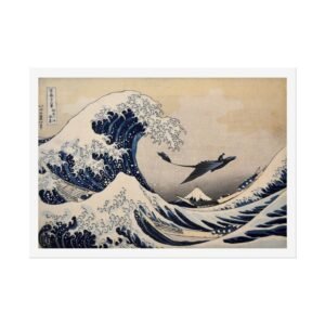 How to Train Your Dragon The Great Wave Hokusai Poster, Vintage HTTYD Wall Art Print, Dorm Decor, Kids Room Hanging, Inspirational Poster