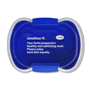 Severance Innie Bento Box, Lumon Industries Blue Two-Tier Meal Prep Container, Lunch Box for School, Work, Picnic, Eco-Friendly Food Storage